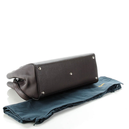 Fendi Vitello Elite Regular 2Jours Tote Caffe Noir 4 of 8