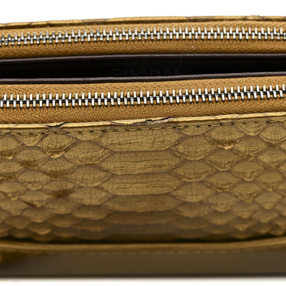 Chanel Metallic Snakeskin Small Gabrielle Clutch With Chain Gold 15 of 15