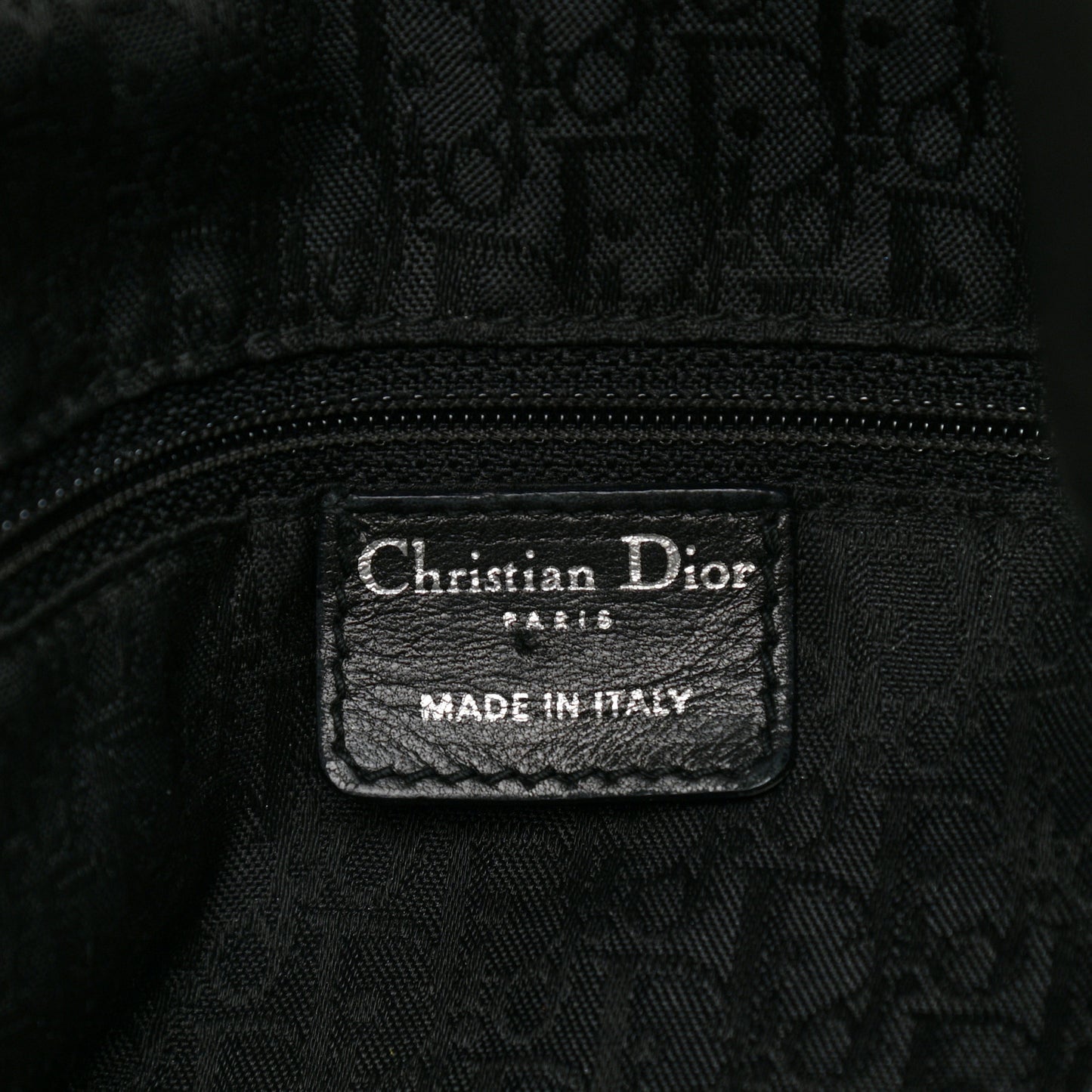 Lambskin Cannage Large Dior Soft Hobo Black
