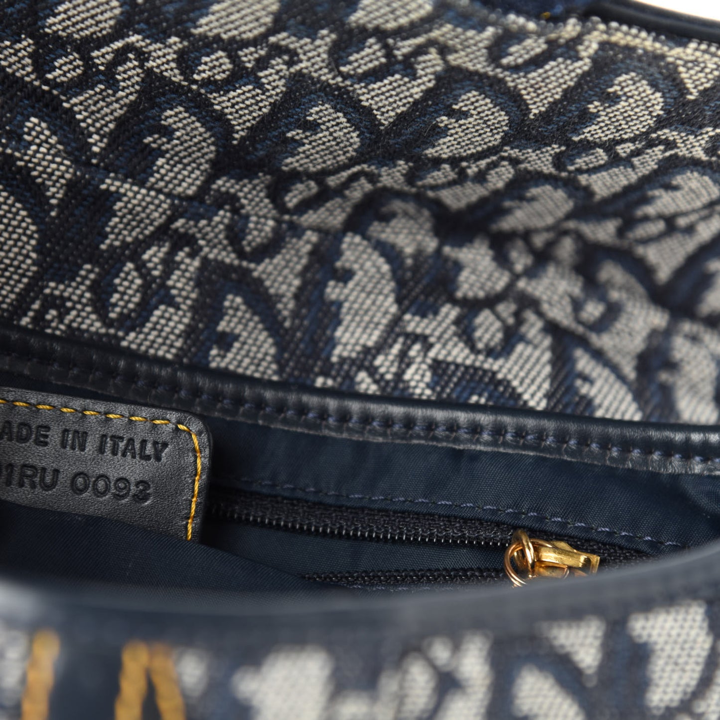 Monogram Saddle Bag Blue
