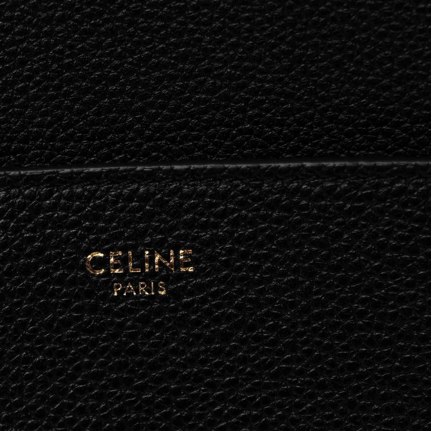 Soft Grained Calfskin Sangle Bucket Bag Black
