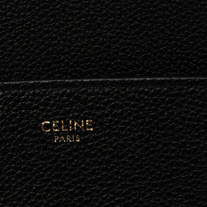 Celine Soft Grained Calfskin Sangle Bucket Bag Black 6 of 11