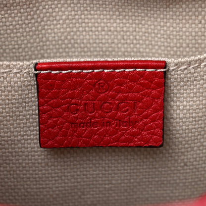 Gucci Pebbled Calfskin Small Soho Disco Bag Tabasco Red 6 of 16