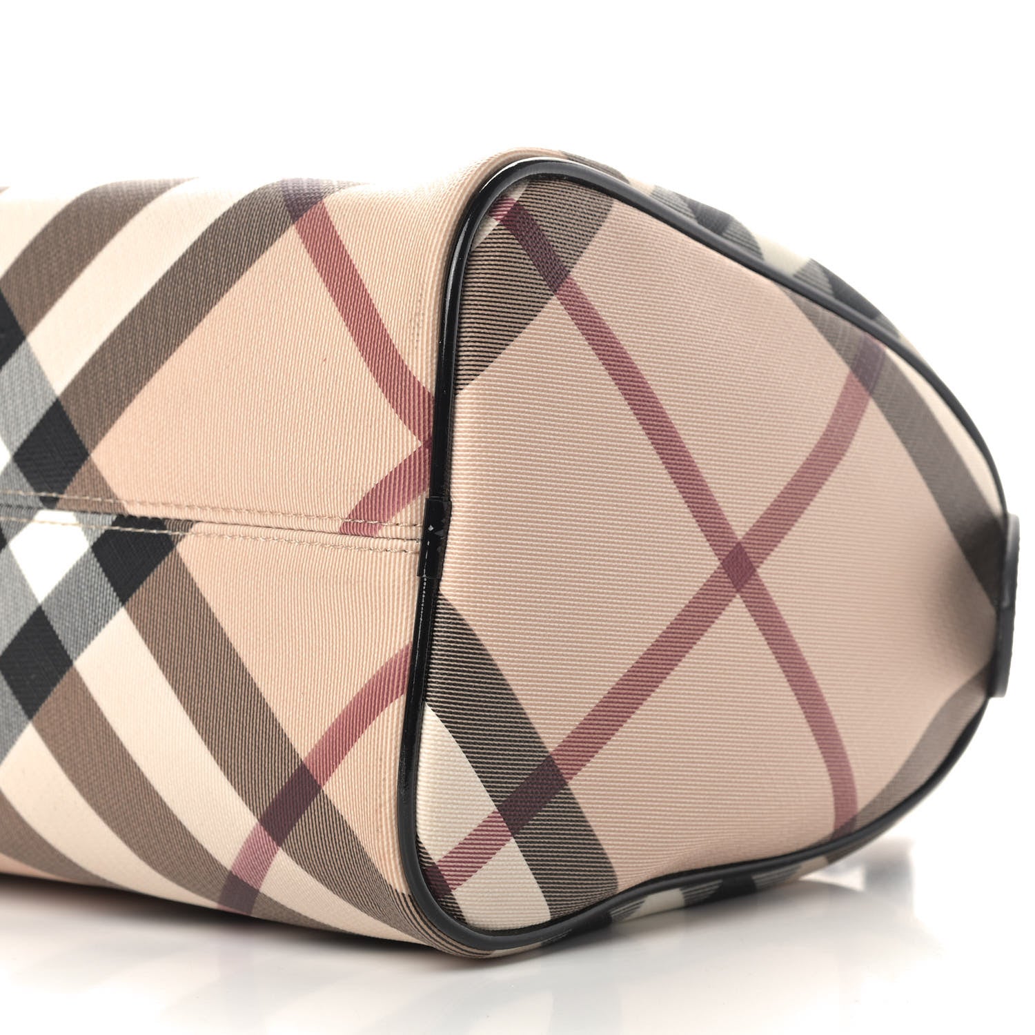 Burberry Nova Check Small Chester Bowling Bag Black 7 of 11
