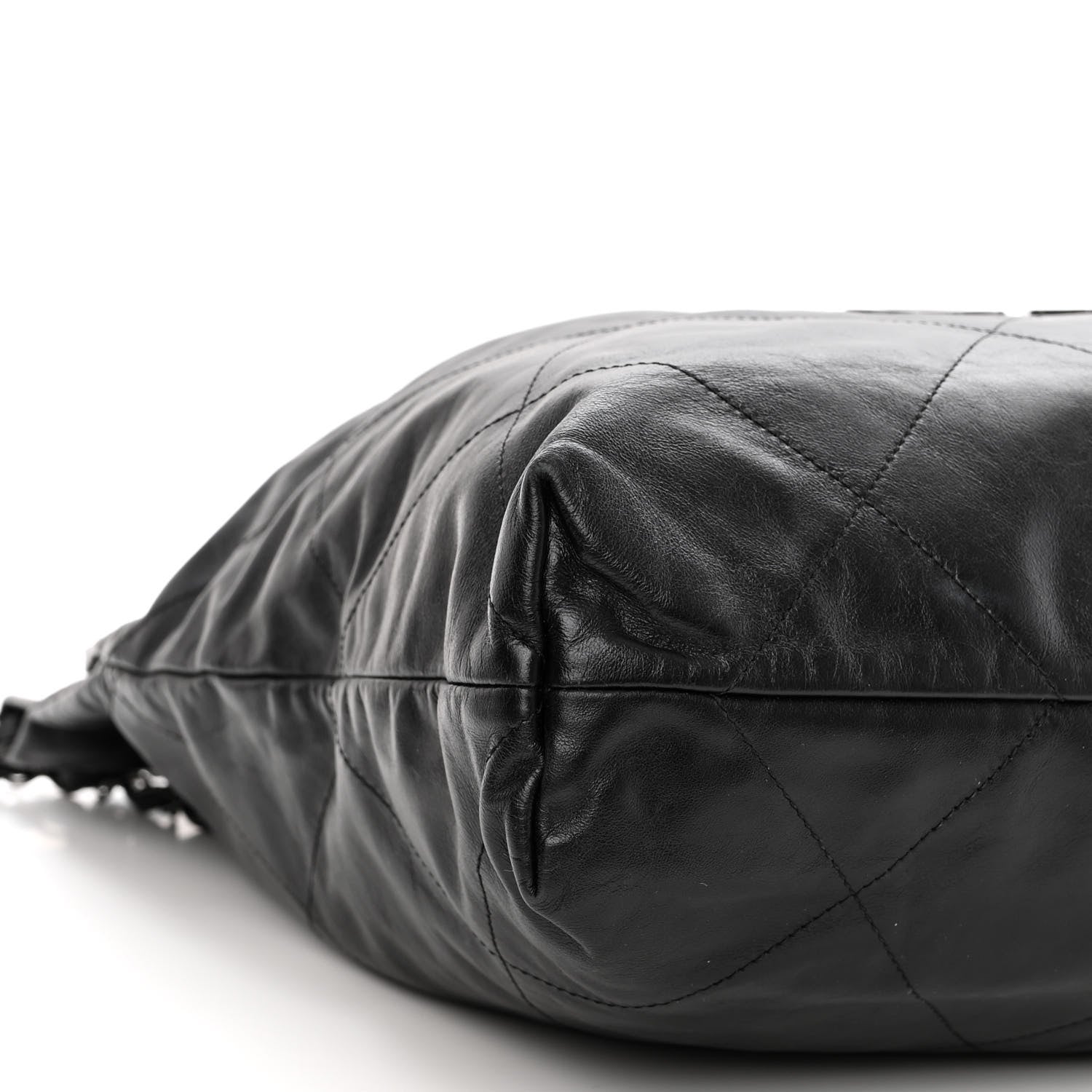 Chanel Shiny Calfskin Quilted Chanel 22 So Black 10 of 11