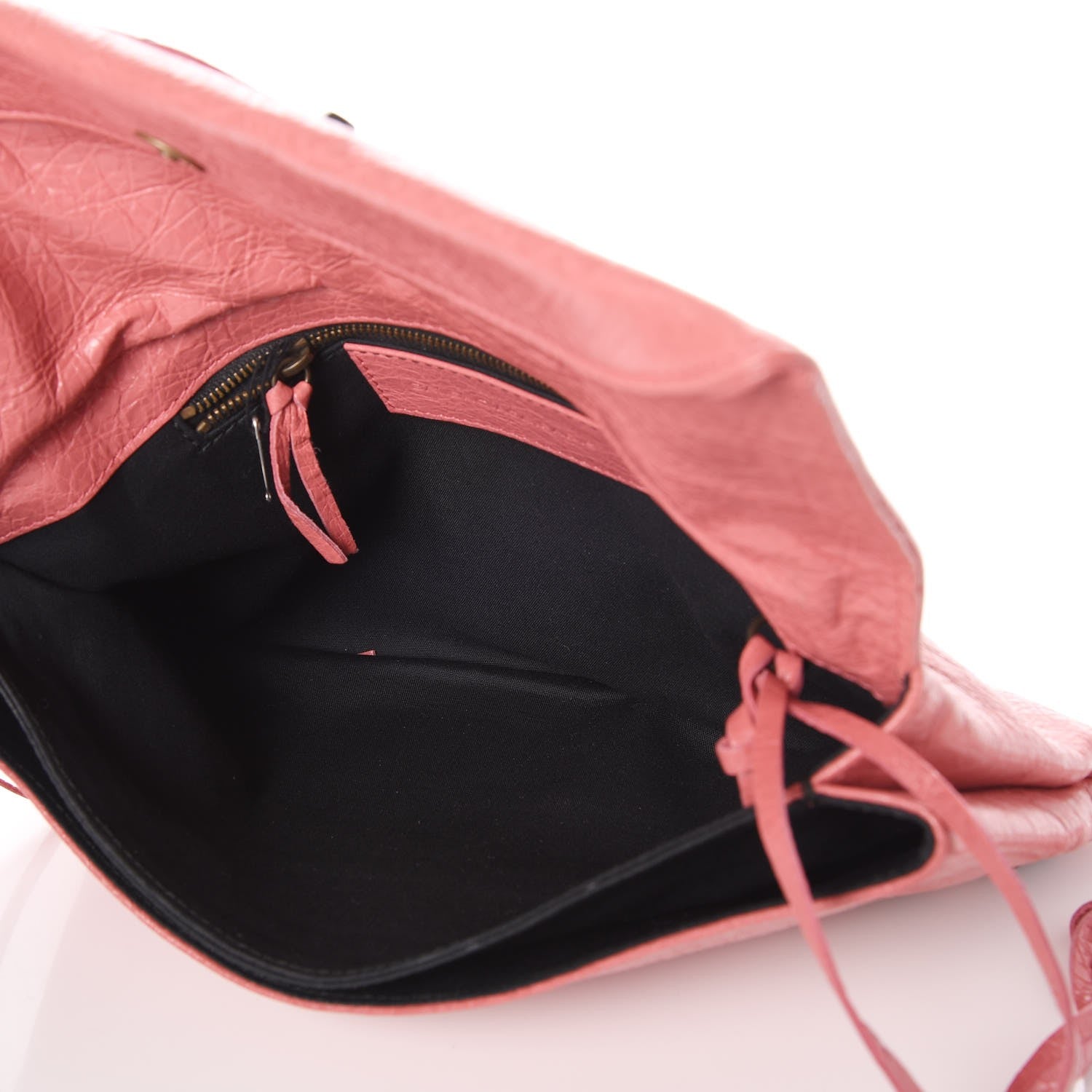 Balenciaga Agneau Classic Hardware Envelope Clutch Rose Bonbon 7 of 7