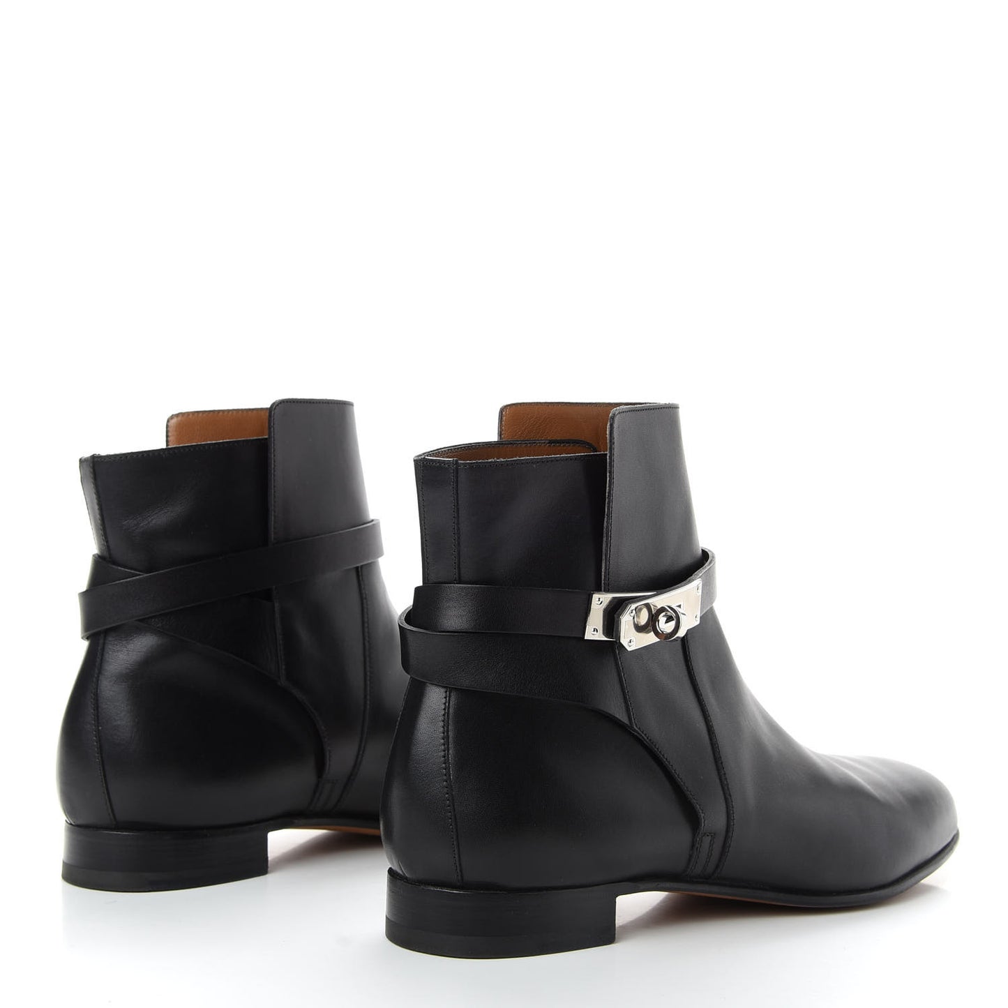 Calfskin Neo Low Boots 41 Black