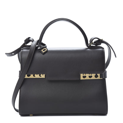 Delvaux Smooth Calfskin Mini Tempete Satchel Brown 1 of 10
