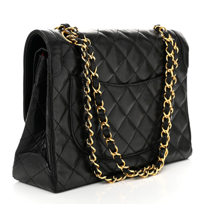 Chanel Lambskin Quilted Medium Double Flap Black 3 of 10