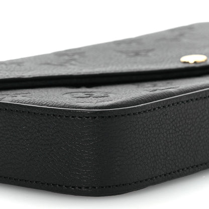 Louis Vuitton Empreinte Pochette Felicie Chain Wallet Black 12 of 13
