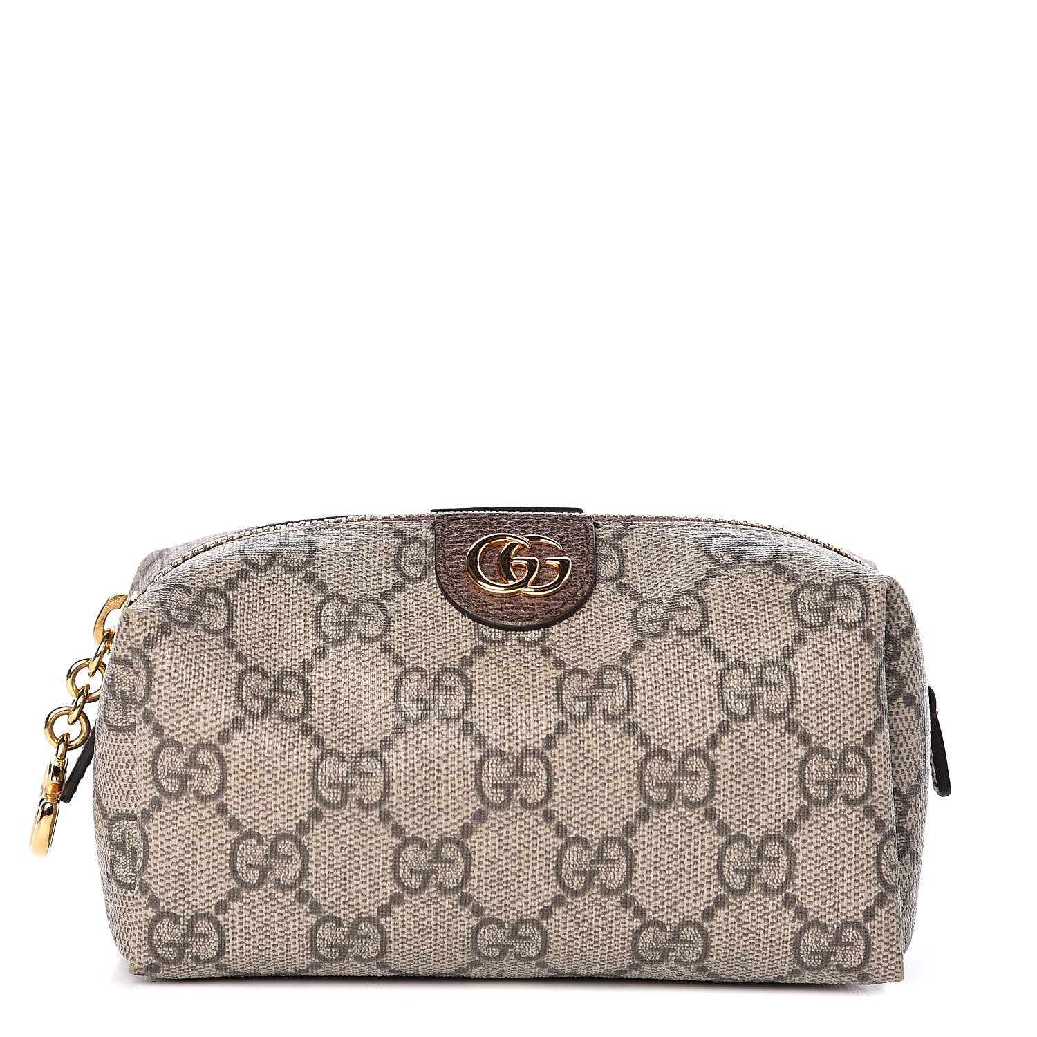 Gucci Soft GG Supreme Monogram Calfskin Small Ophidia Cosmetic Case Beige Ebony New Acero 1 of 7