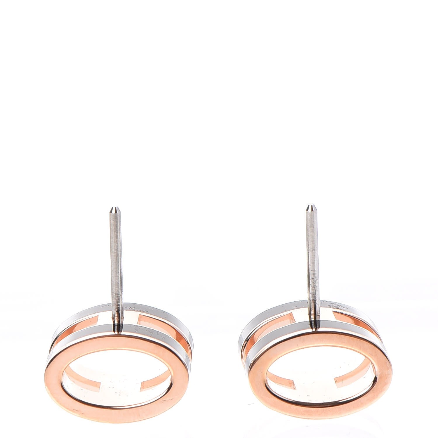Hermes Rose Gold Lacquered Pop H Earrings Black 3 of 7