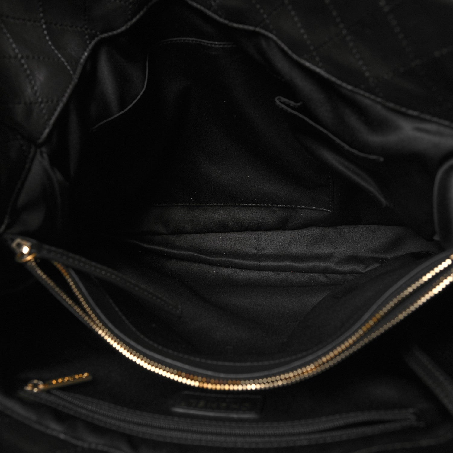 Chanel Lambskin Quilted CC Pocket Shopping Tote Black 6 of 13