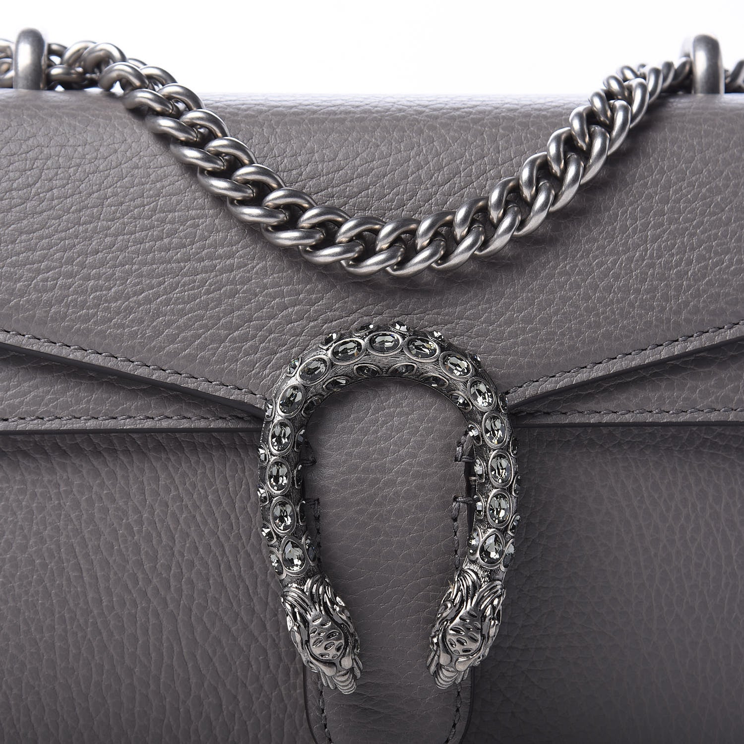 Gucci Calfskin Mini Dionysus Shoulder Bag Dusty Grey 10 of 10