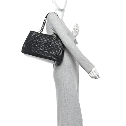 Chanel Caviar Quilted Grand Shopping Tote GST Black 2 of 11