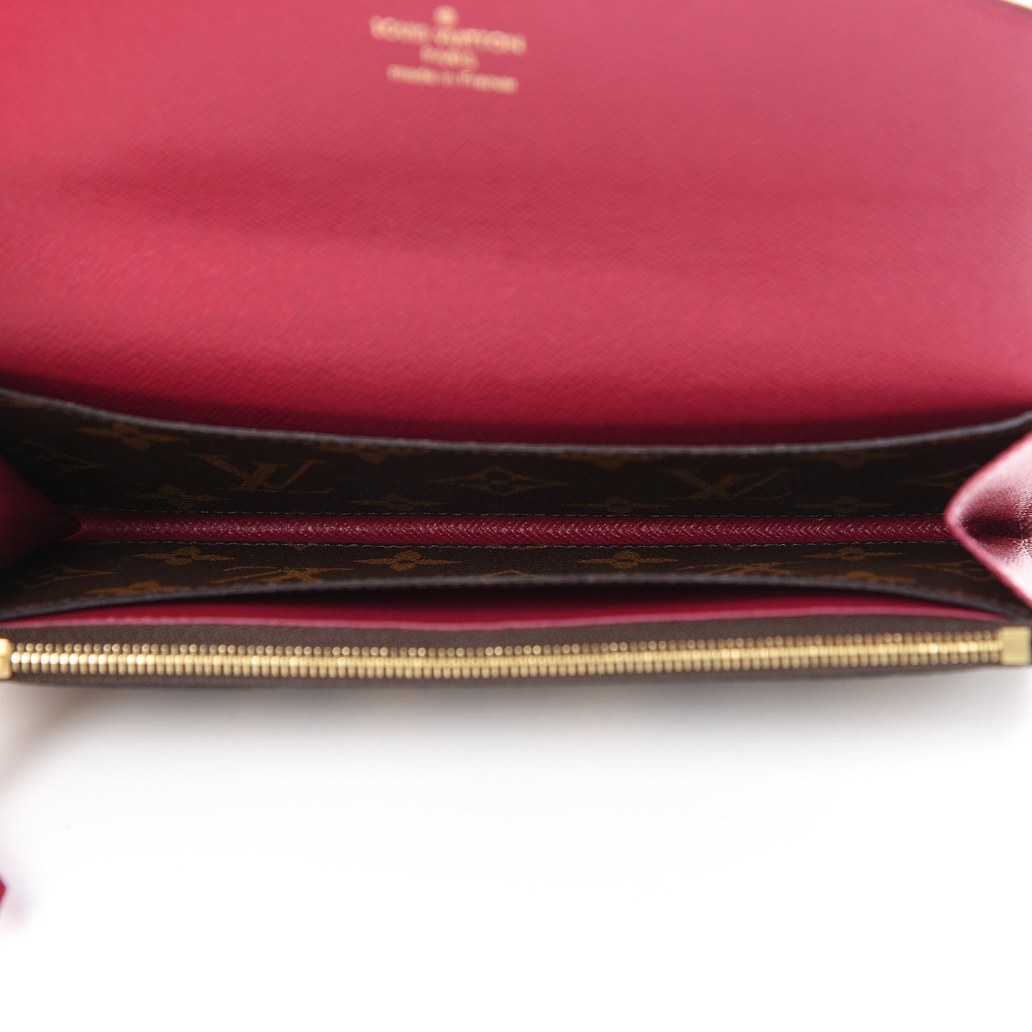 Monogram Emilie Wallet Fuchsia