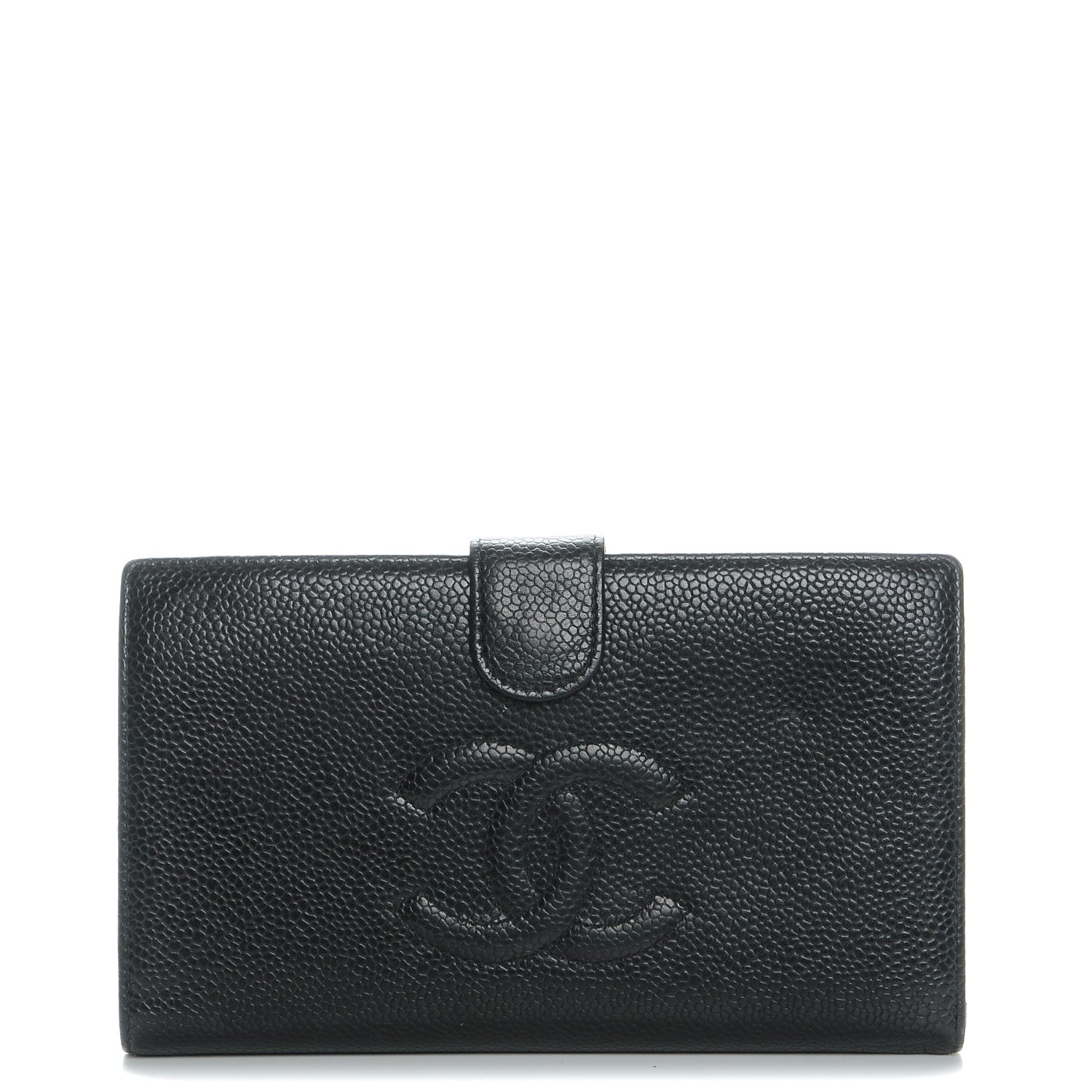 Chanel Caviar Timeless CC French Wallet Black 1 of 8