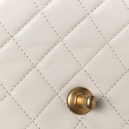 Chanel Lambskin Quilted Mini Pearl Crush Flap White 13 of 14