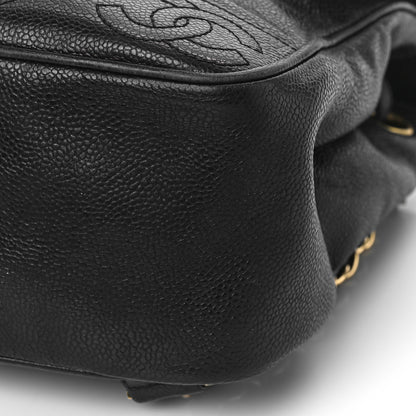 Chanel Caviar CC Backpack Black 9 of 9