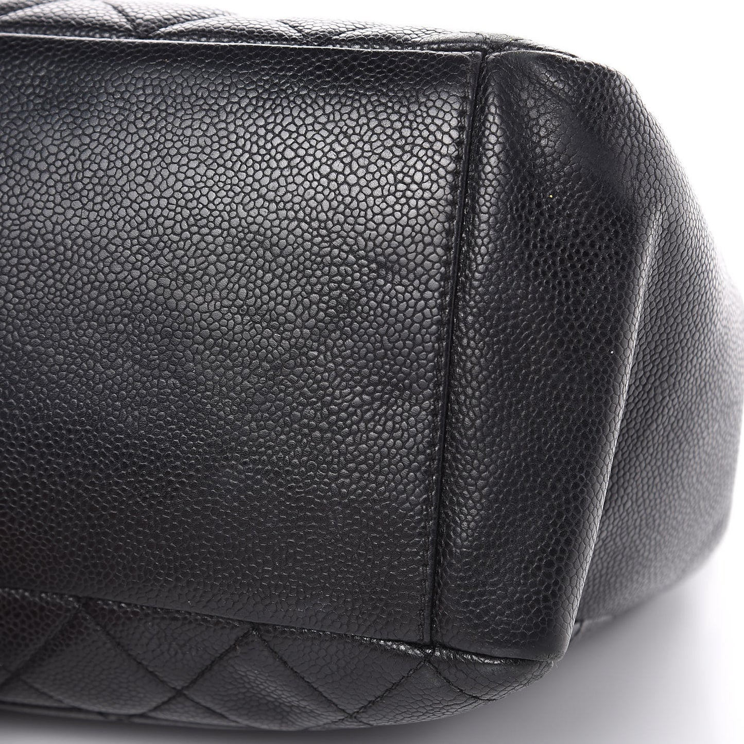 Caviar Quilted Grand Shopping Tote GST Black