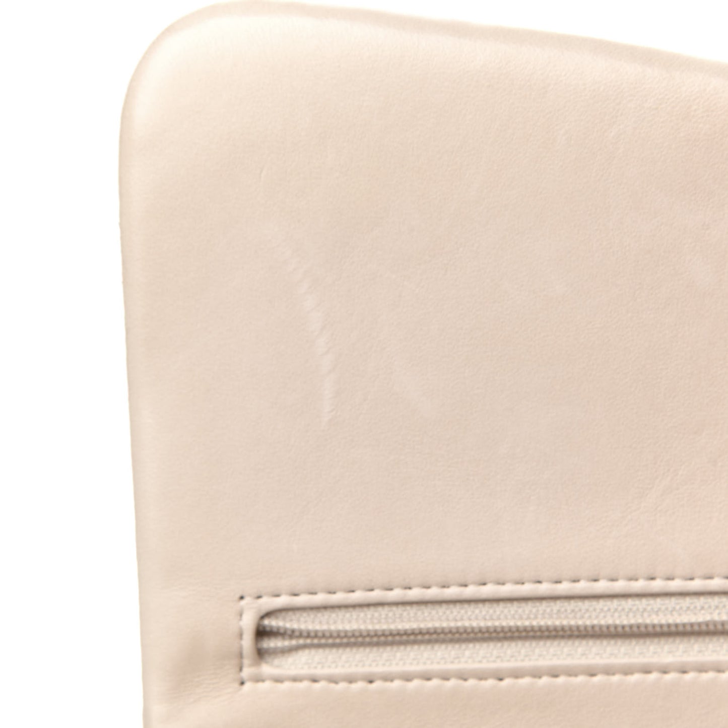 Lambskin Quilted Jumbo Double Flap Beige