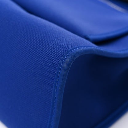 Hermes Toile Militaire Vache Hunter Herbag Zip Retourne 31 PM Bleu Electrique Bleu Saphir 11 of 11