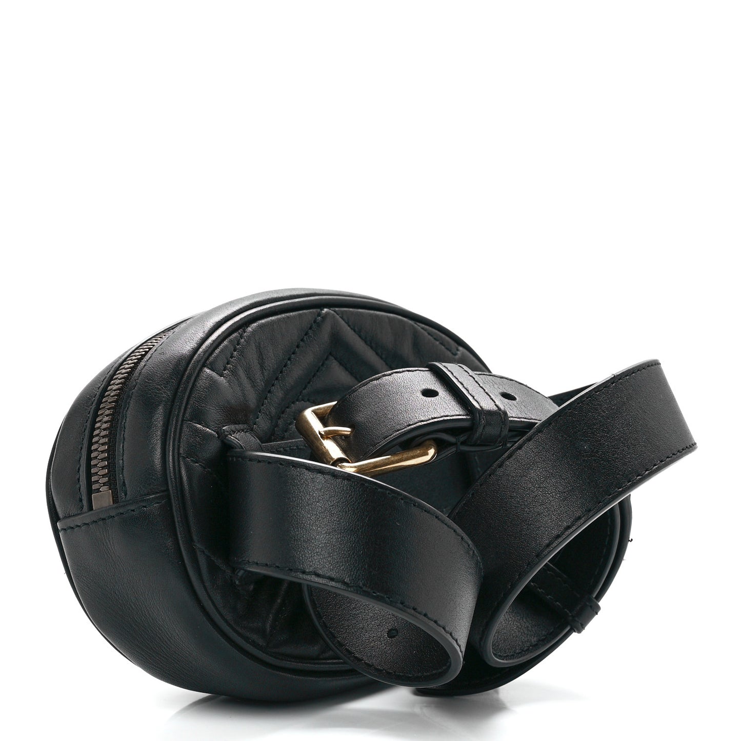 Calfskin Matelasse GG Marmont Belt Bag 75 30 Black