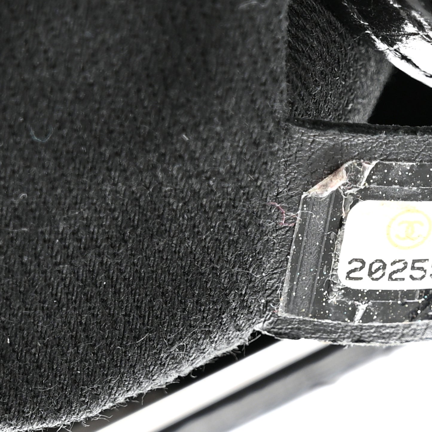 Glazed Calfskin Quilted Large CC Delivery Tote Black