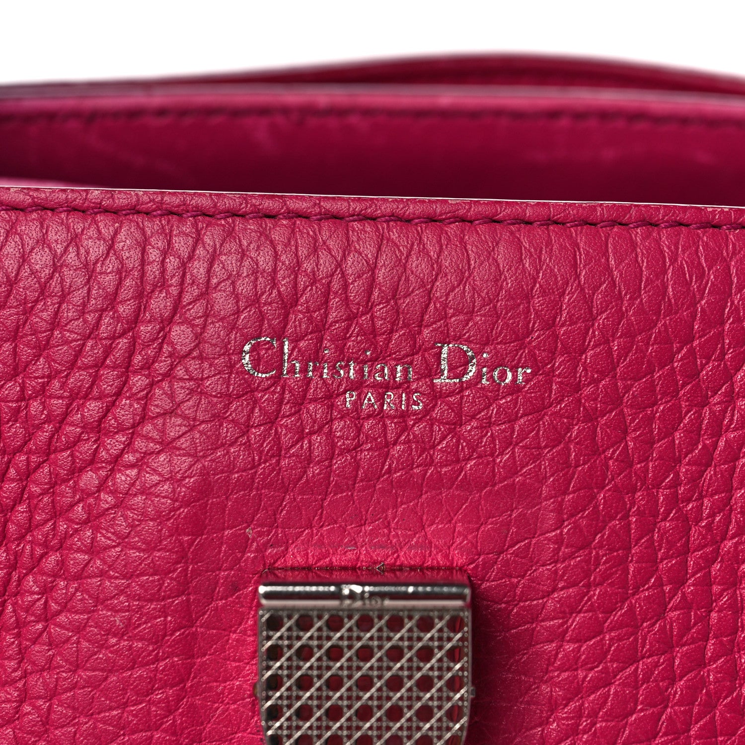 Christian Dior Bullcalf Medium Diorever Flap Fuschia 6 of 15