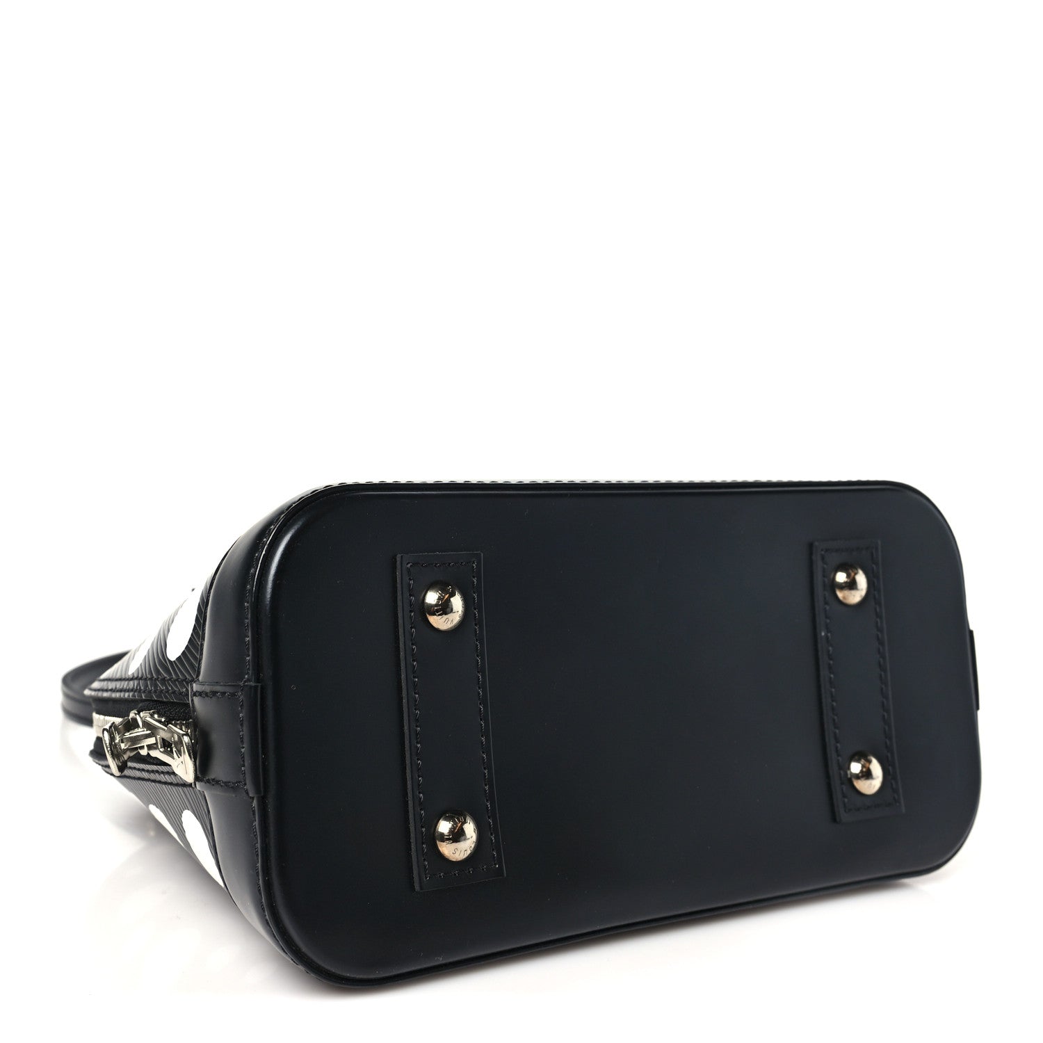 Louis Vuitton X YK Epi Alma BB Black White 4 of 9