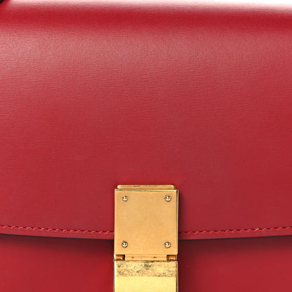 Celine Box Calfskin Small Classic Box Flap Bag Red 7 of 10