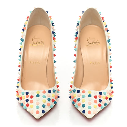 Christian Louboutin Gomme Pigalle Spikes 120 Pumps 40 White Multicolor 2 of 14