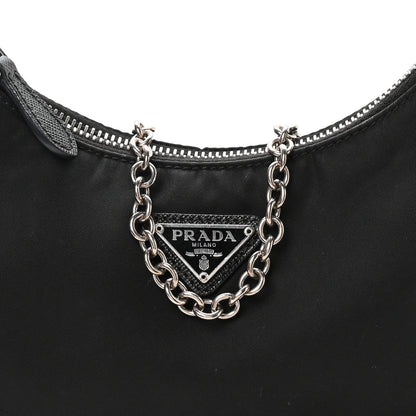 Prada Nylon Re-Edition 2005 Shoulder Bag Black 9 of 11