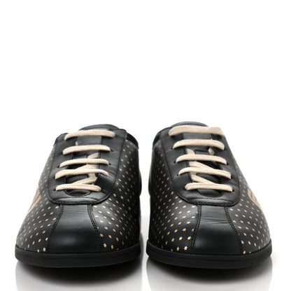 Gucci X SEGA Calfskin GUCCY Stars Mens Falacer Sneakers 9 Black 2 of 9