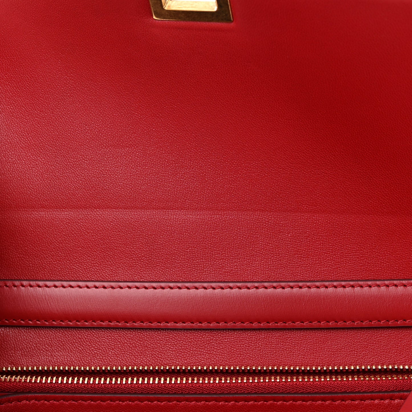 Box Calfskin Medium Classic Box Flap Bag Red