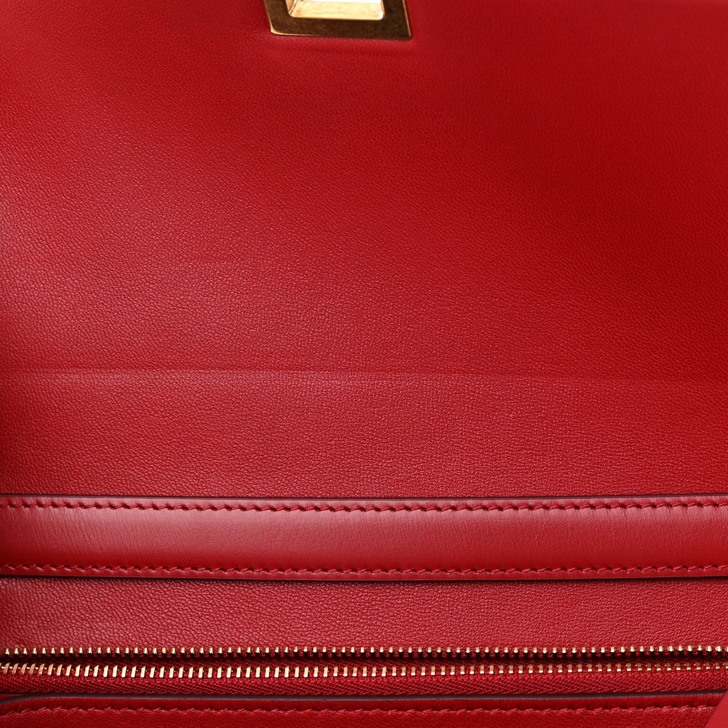 Celine Box Calfskin Medium Classic Box Flap Bag Red 12 of 14