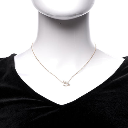 Hermes 18K Rose Gold Diamond Finesse Pendant Necklace 2 of 6