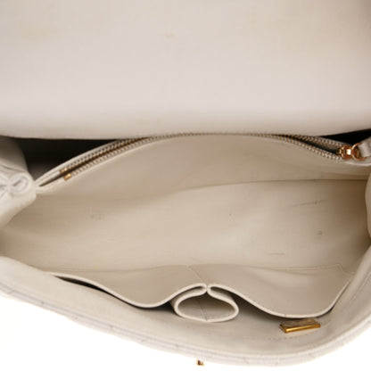 Chanel Caviar Quilted Small Coco Handle Flap White 6 of 21