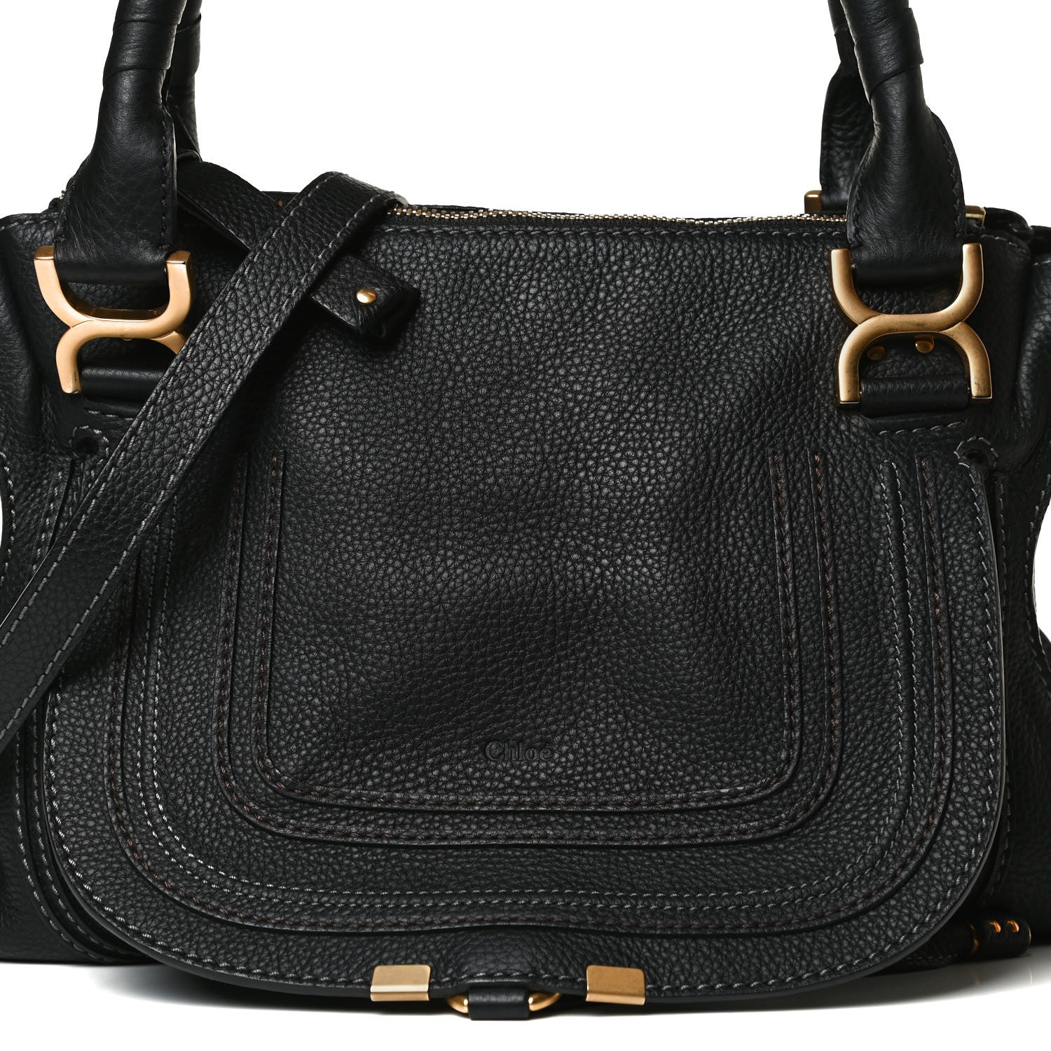 Chloe Calfskin Medium Marcie Satchel Black 16 of 16