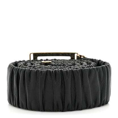 Chanel Lambskin Ruched CC Belt 95 38 Black 2 of 4
