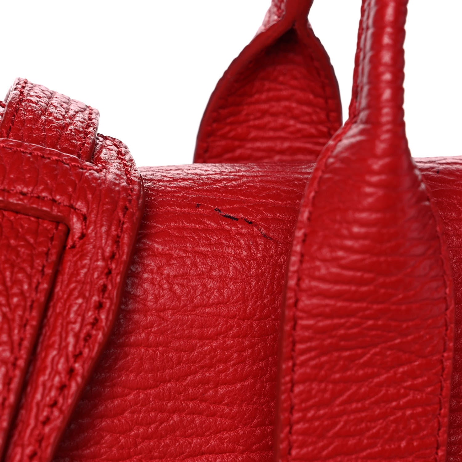 3.1 Phillip Lim Textured Calfskin Medium Pashli Satchel Red 12 of 12