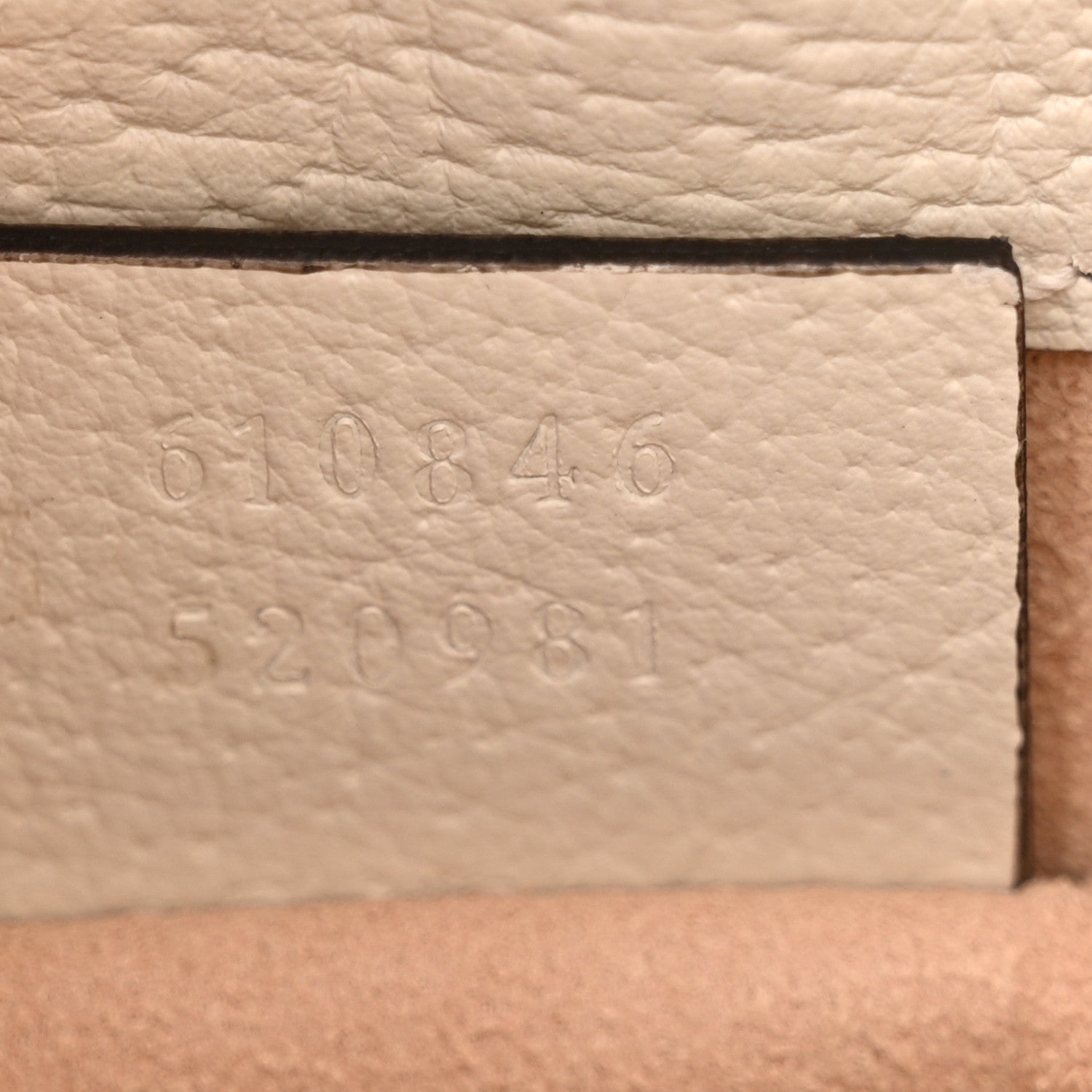 Gucci Glazed Textured Calfskin Web Small Ophidia Bucket Bag Mystic White 7 of 10