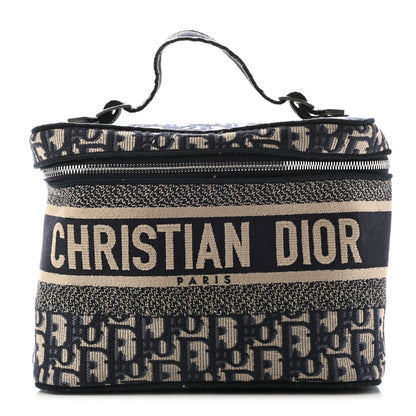 Christian Dior Oblique Diortravel Vanity Case Blue 1 of 6