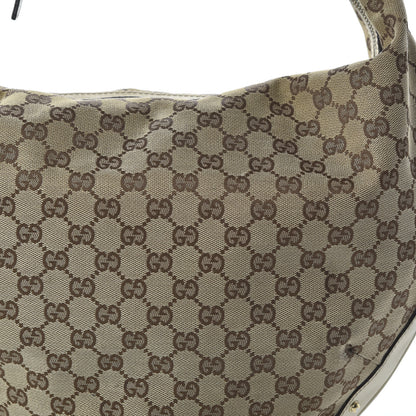 Gucci Monogram Large Biba Studded Hobo Off White 10 of 10