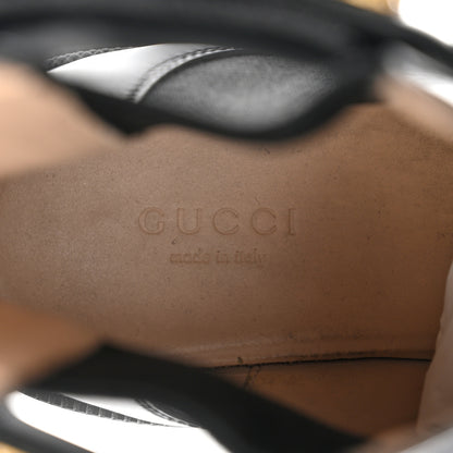 Gucci Calfskin Crystal GG Trip Chelsea Ankle Boots 38.5 Black 7 of 8