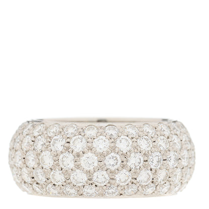Tiffany Platinum Diamond Wide Soleste Band Ring 45 3.5 1 of 4