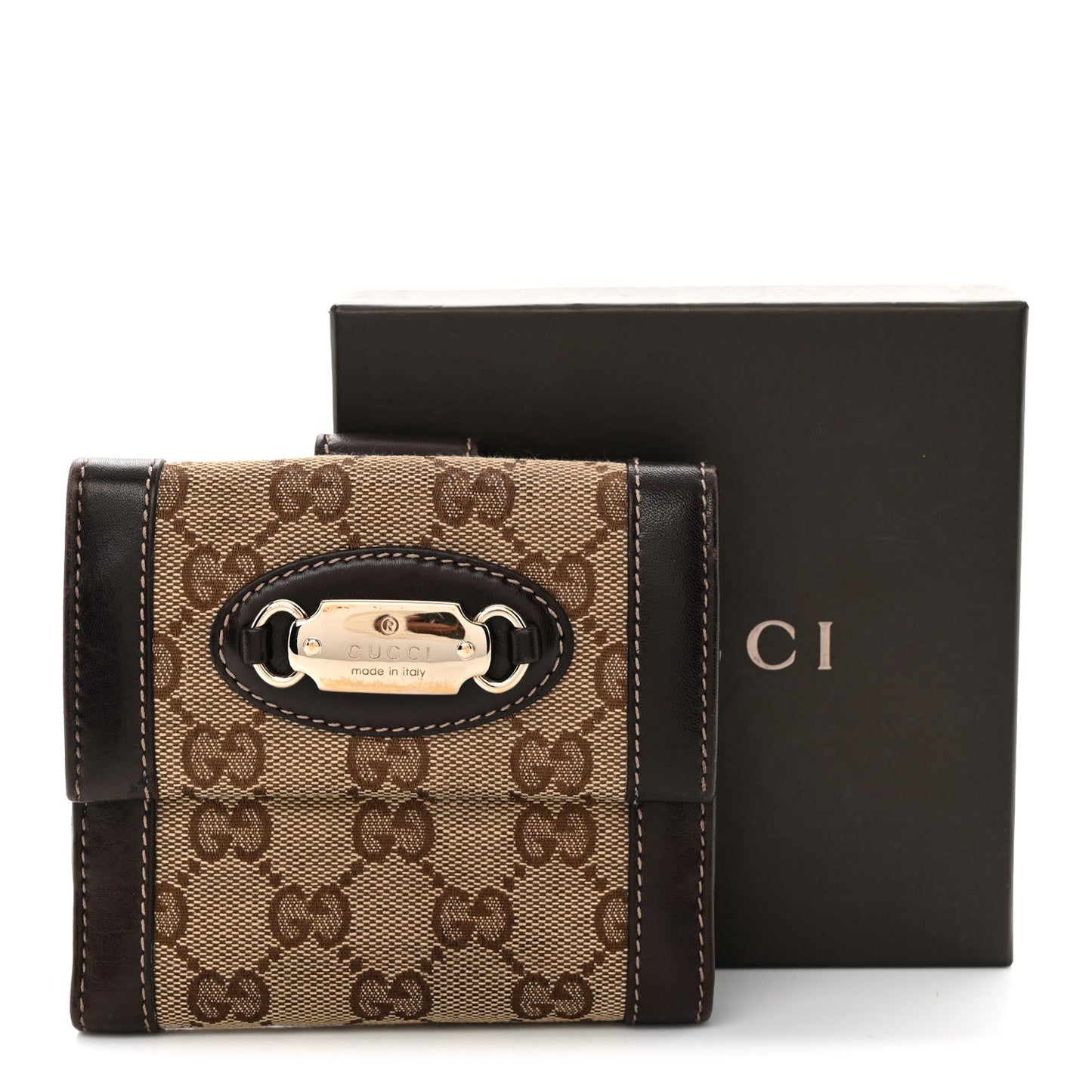 Monogram French Flap Wallet Dark Brown