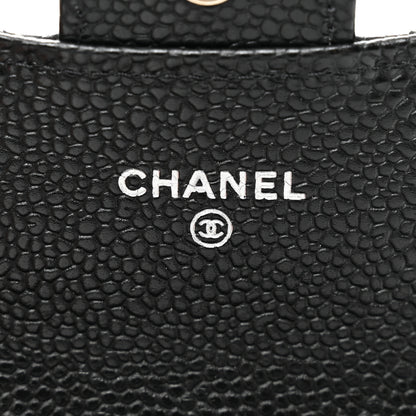 Chanel Caviar Quilted Flap Card Holder Black 7 of 9