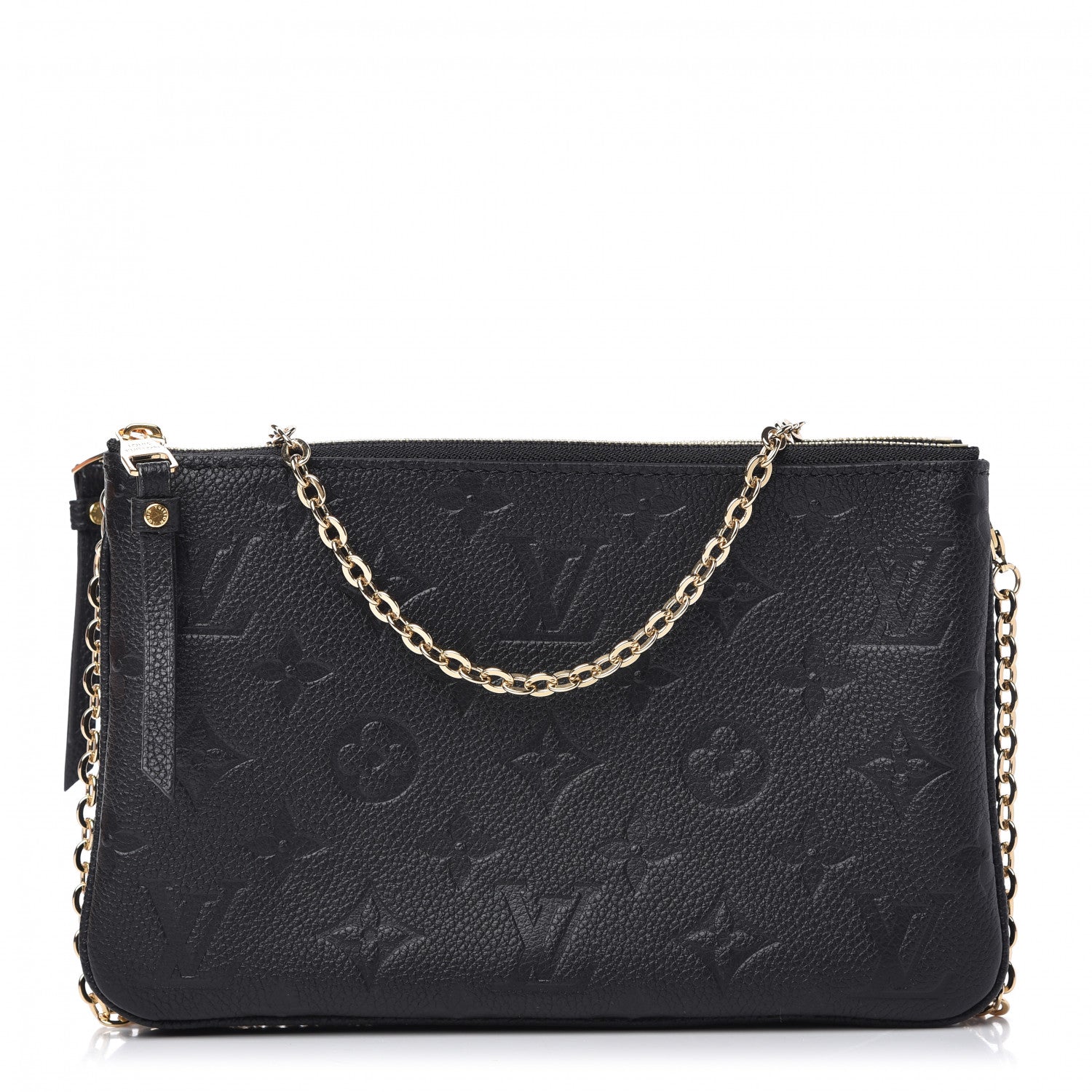 Louis Vuitton Empreinte Double Zip Pochette Black 2 of 10