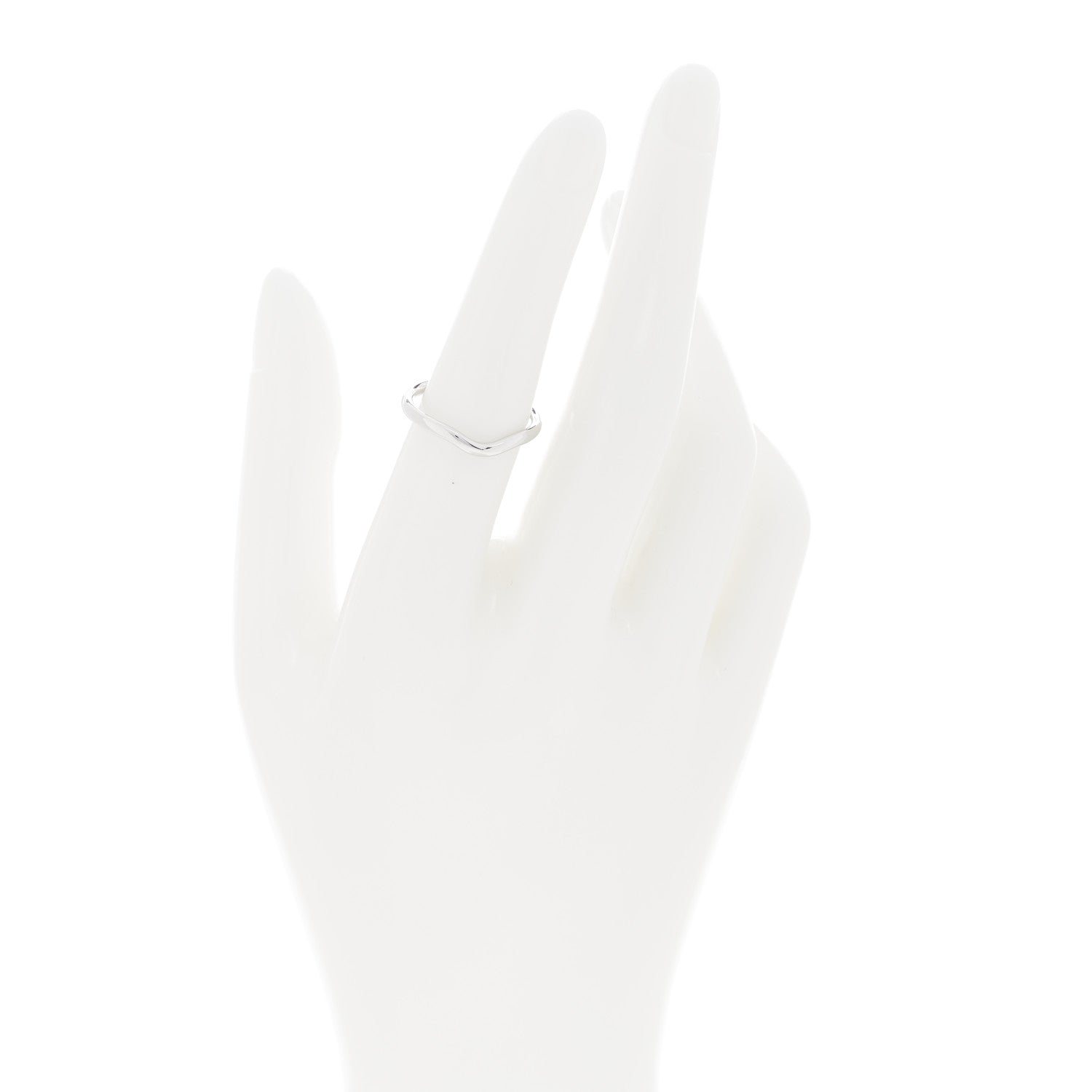 Tiffany Platinum 2mm Elsa Peretti Wedding Band Ring 53 6.25 2 of 4